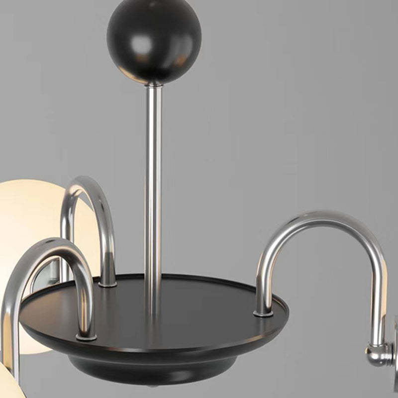 Nordic Metal Glass Round Chandelier — 8 / 220V-240V For UK/AU