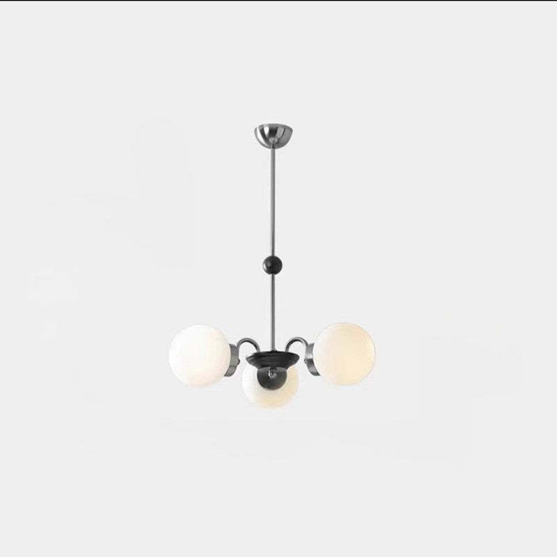 Nordic Metal Glass Round Chandelier