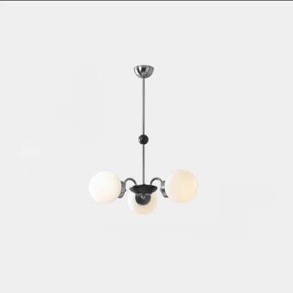Nordic Metal Glass Round Chandelier