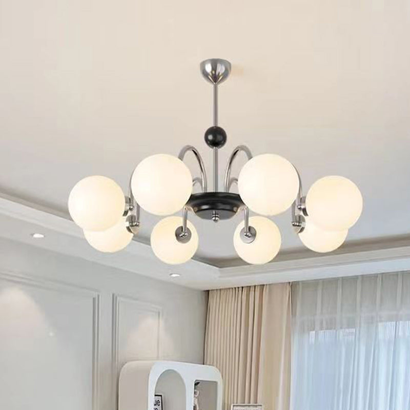 Nordic Metal Glass Round Chandelier — 4 / 110V-120V For US/CA
