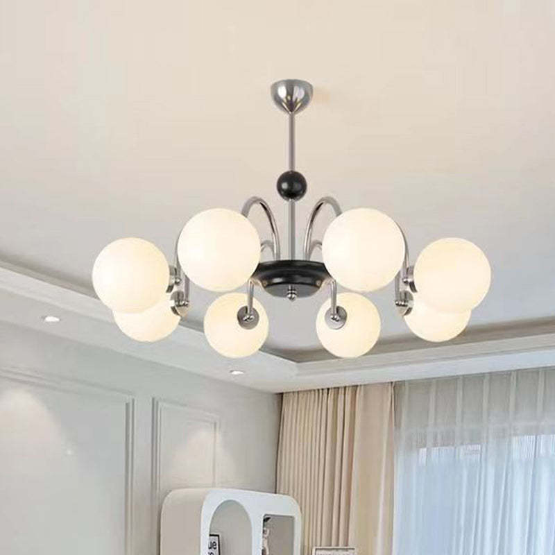 Nordic Metal Glass Round Chandelier — 4 / 110V-120V For US/CA