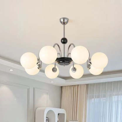 Nordic Metal Glass Round Chandelier — 4 / 110V-120V For US/CA