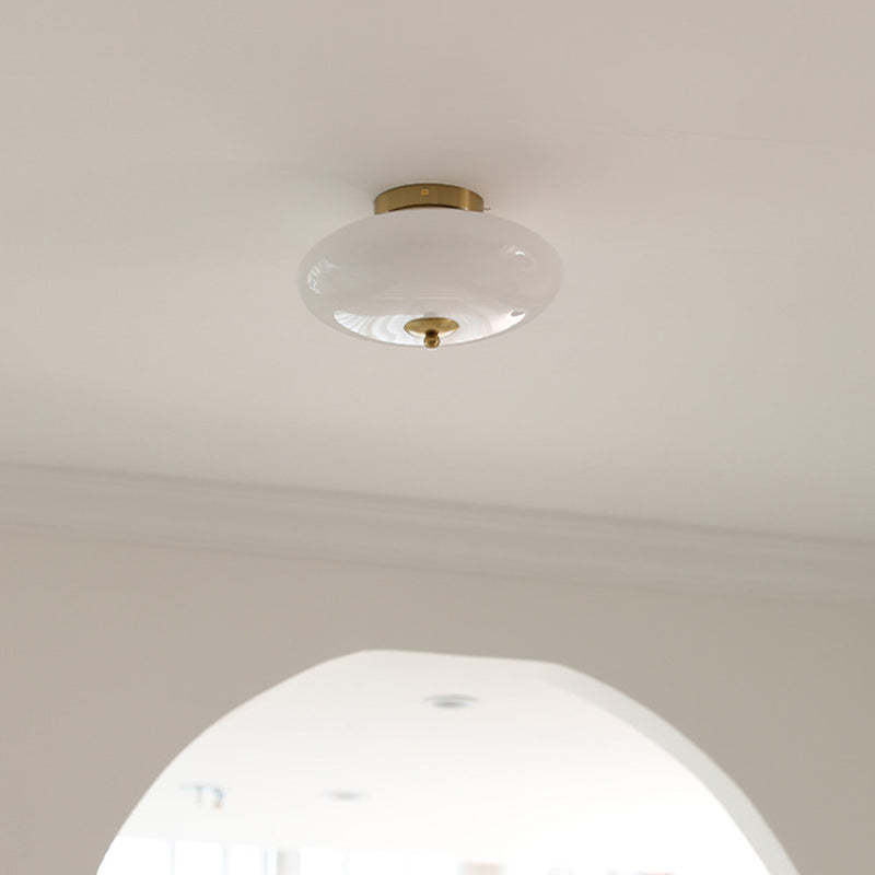 Mid-Century Iron Hallway Ceiling Light