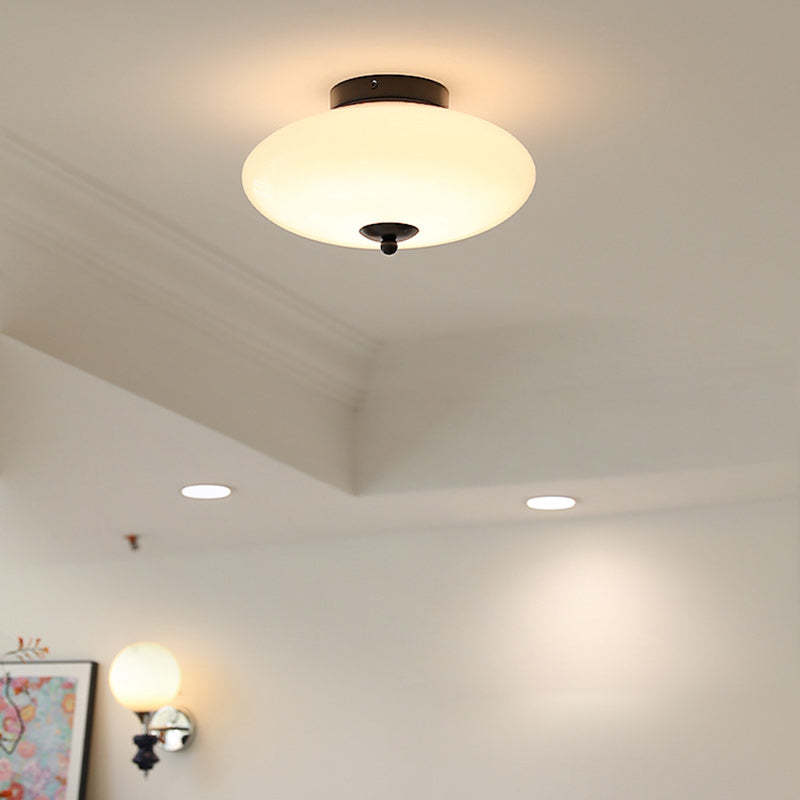 Mid-Century Iron Hallway Ceiling Light