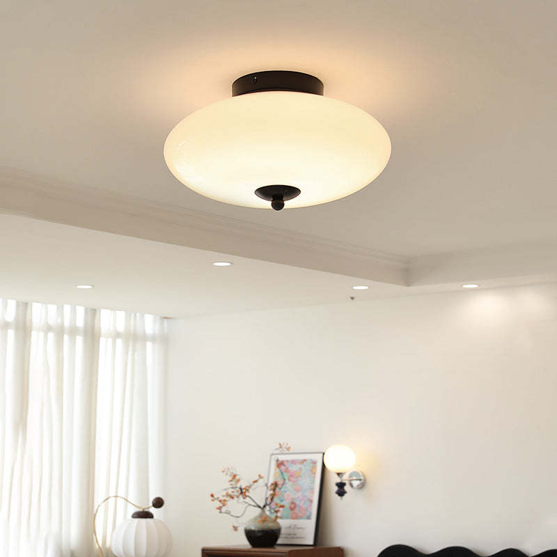 Mid-Century Iron Hallway Ceiling Light — Black / Infinitely Dimmable / 110V-120V For US/CA
