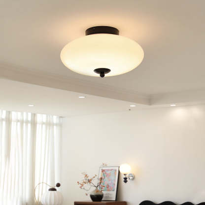 Mid-Century Iron Hallway Ceiling Light — Black / Infinitely Dimmable / 110V-120V For US/CA