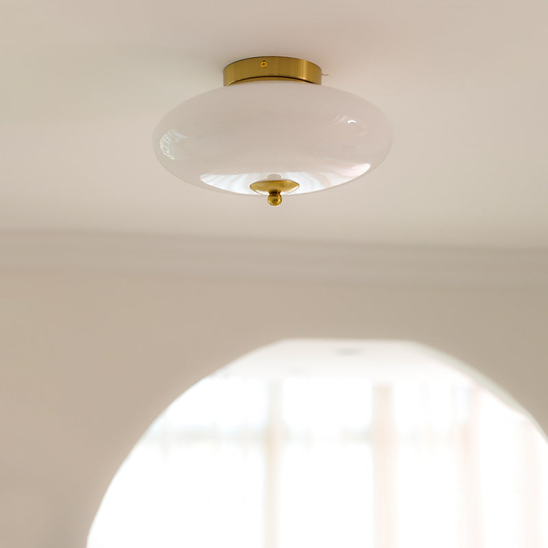 Mid-Century Iron Hallway Ceiling Light