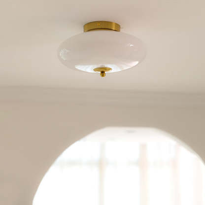 Mid-Century Iron Hallway Ceiling Light
