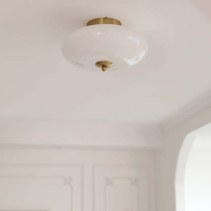 Mid-Century Iron Hallway Ceiling Light — Chrome / Infinitely Dimmable / 110V-120V For US/CA