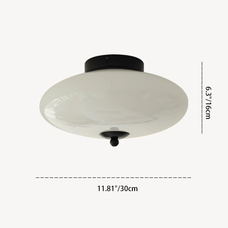 Mid-Century Iron Hallway Ceiling Light — Chrome / Infinitely Dimmable / 220V-240V For UK/AU