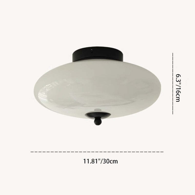 Mid-Century Iron Hallway Ceiling Light — Chrome / Infinitely Dimmable / 220V-240V For UK/AU