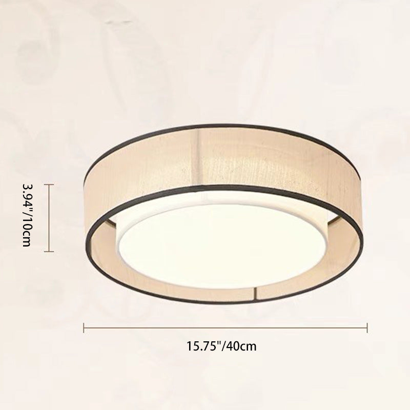 Japanese Alloy Flush Mount Light