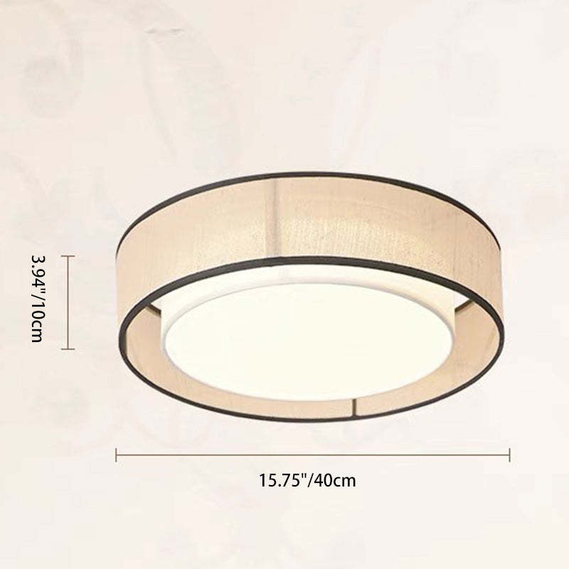 Japanese Alloy Flush Mount Light