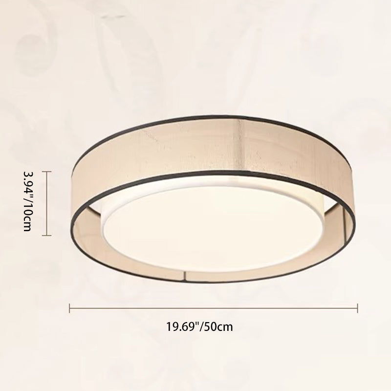 Japanese Alloy Flush Mount Light