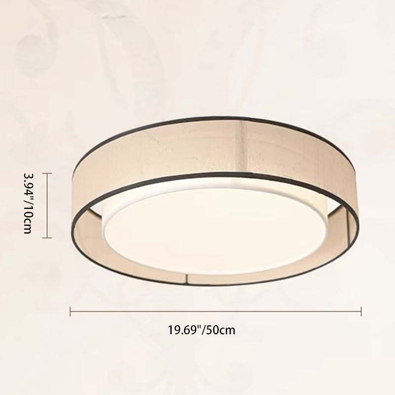 Japanese Alloy Flush Mount Light