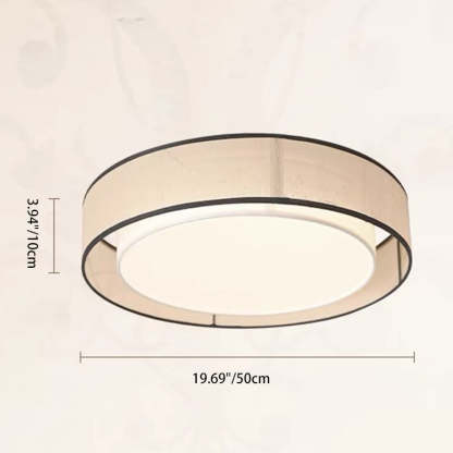 Japanese Alloy Flush Mount Light
