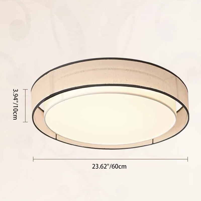 Japanese Alloy Flush Mount Light