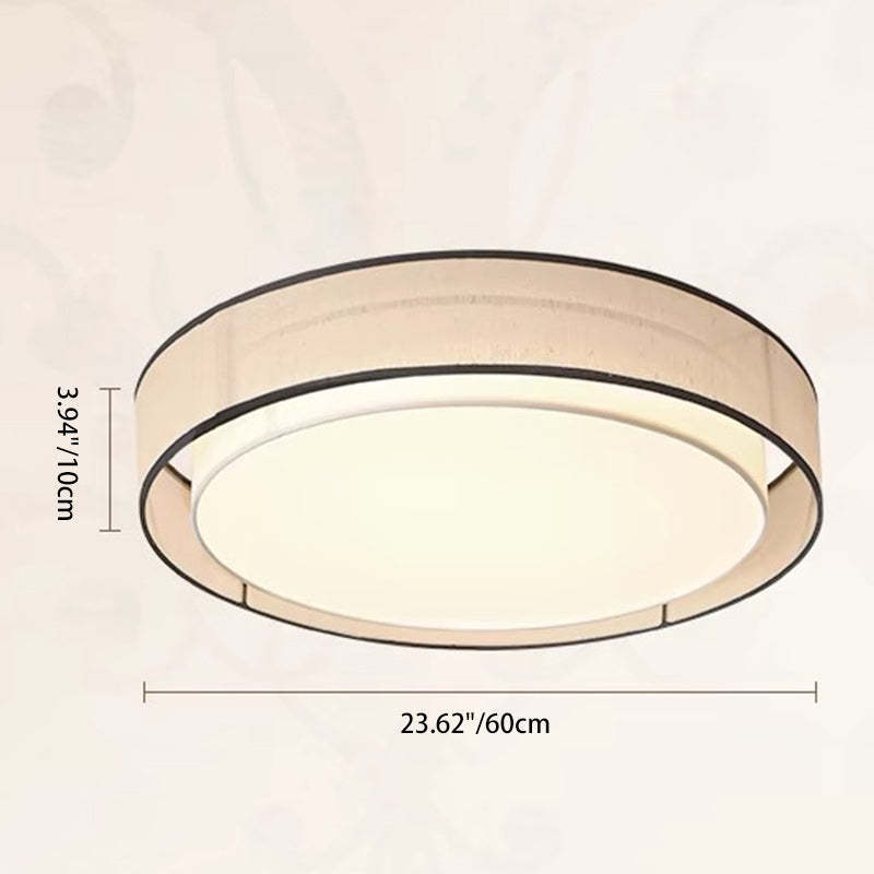 Japanese Alloy Flush Mount Light