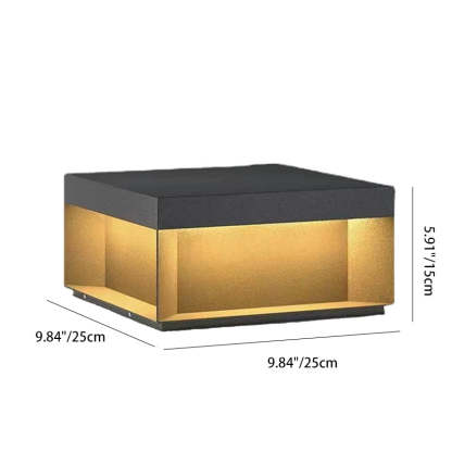 Minimalist Stainless Steel Square Solar LED Outdoor Light