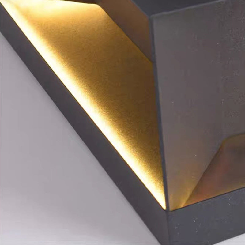 Minimalist Stainless Steel Square Solar LED Outdoor Light