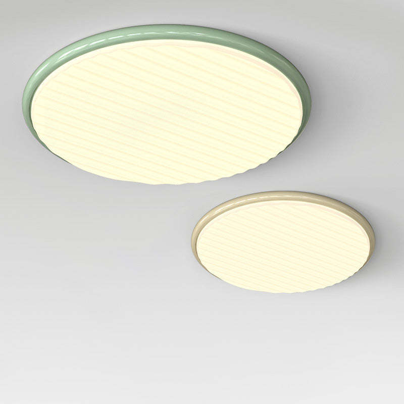 Nordic Iron Acrylic Round LED Flush Mount Light