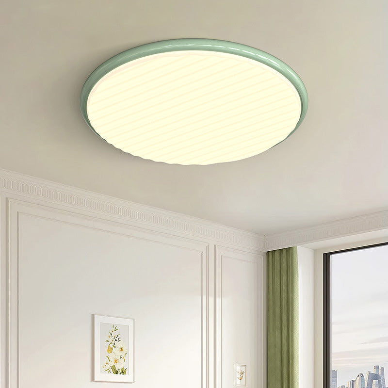Nordic Iron Acrylic Round LED Flush Mount Light