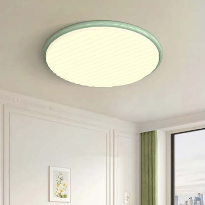 Nordic Iron Acrylic Round LED Flush Mount Light