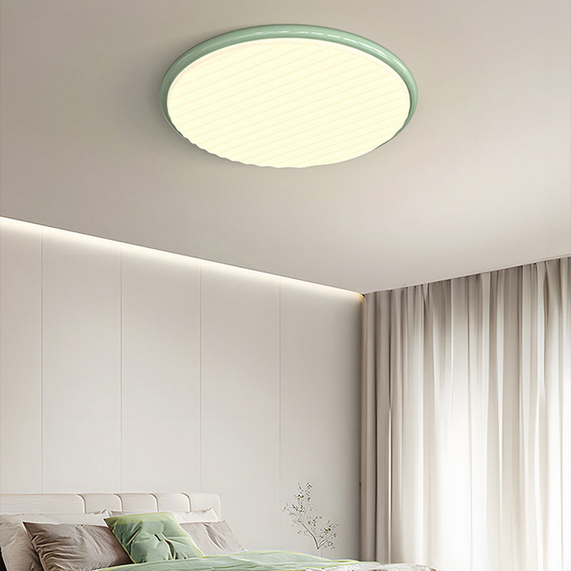 Nordic Iron Acrylic Round LED Flush Mount Light