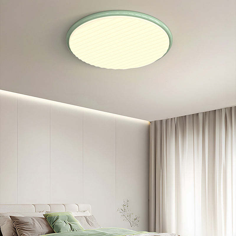 Nordic Iron Acrylic Round LED Flush Mount Light