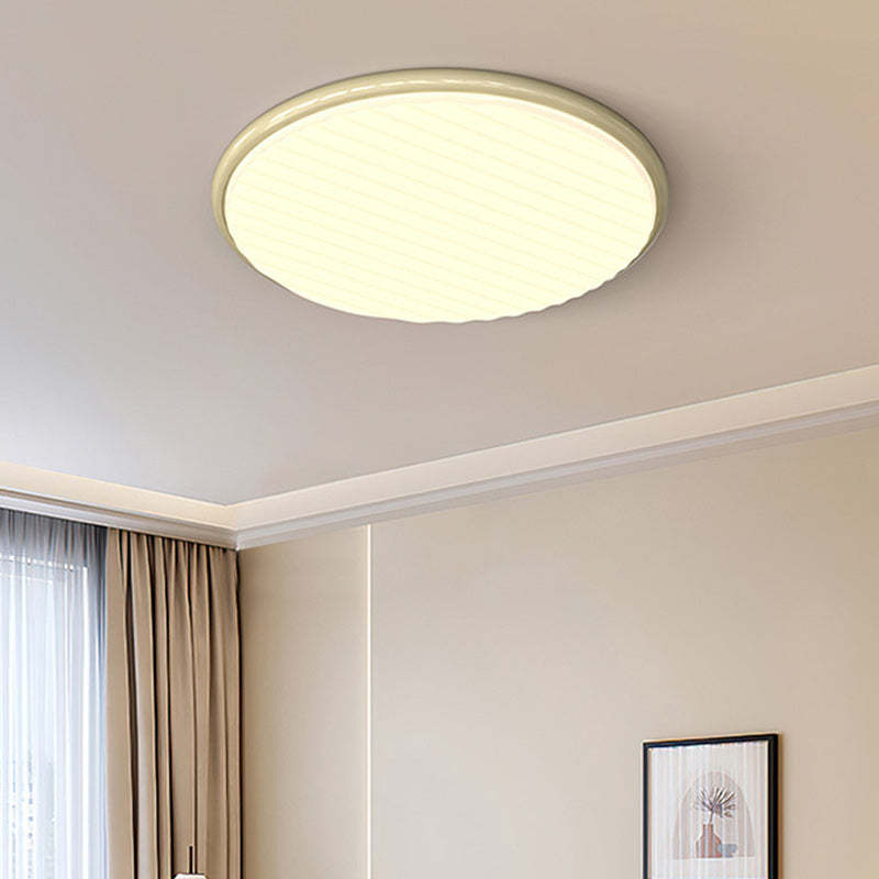 Nordic Iron Acrylic Round LED Flush Mount Light