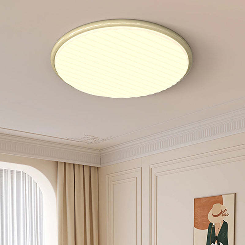 Nordic Iron Acrylic Round LED Flush Mount Light