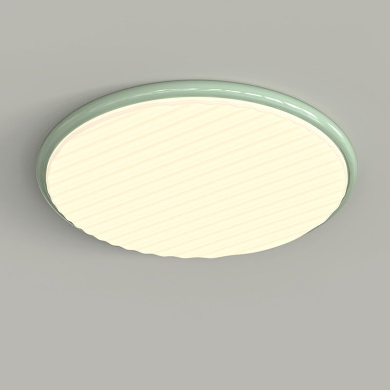 Nordic Iron Acrylic Round LED Flush Mount Light