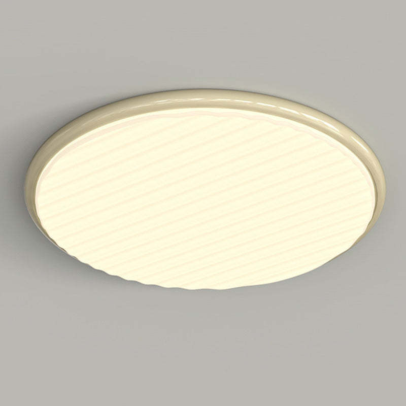 Nordic Iron Acrylic Round LED Flush Mount Light