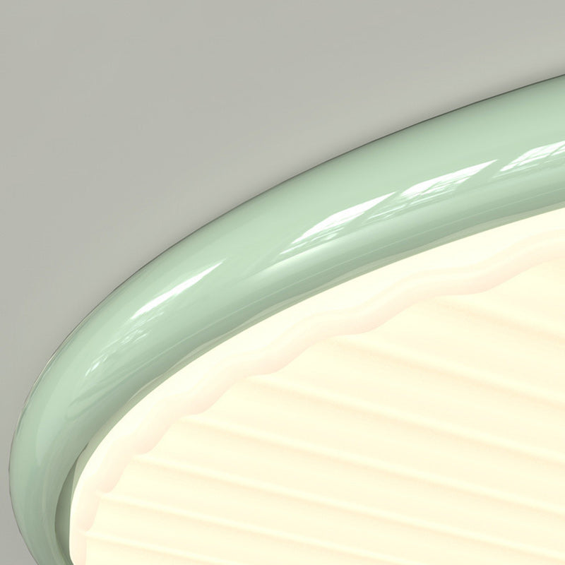 Nordic Iron Acrylic Round LED Flush Mount Light