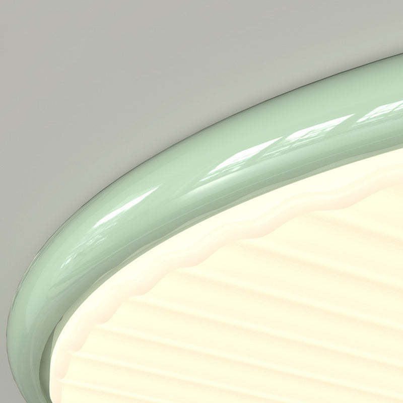 Nordic Iron Acrylic Round LED Flush Mount Light
