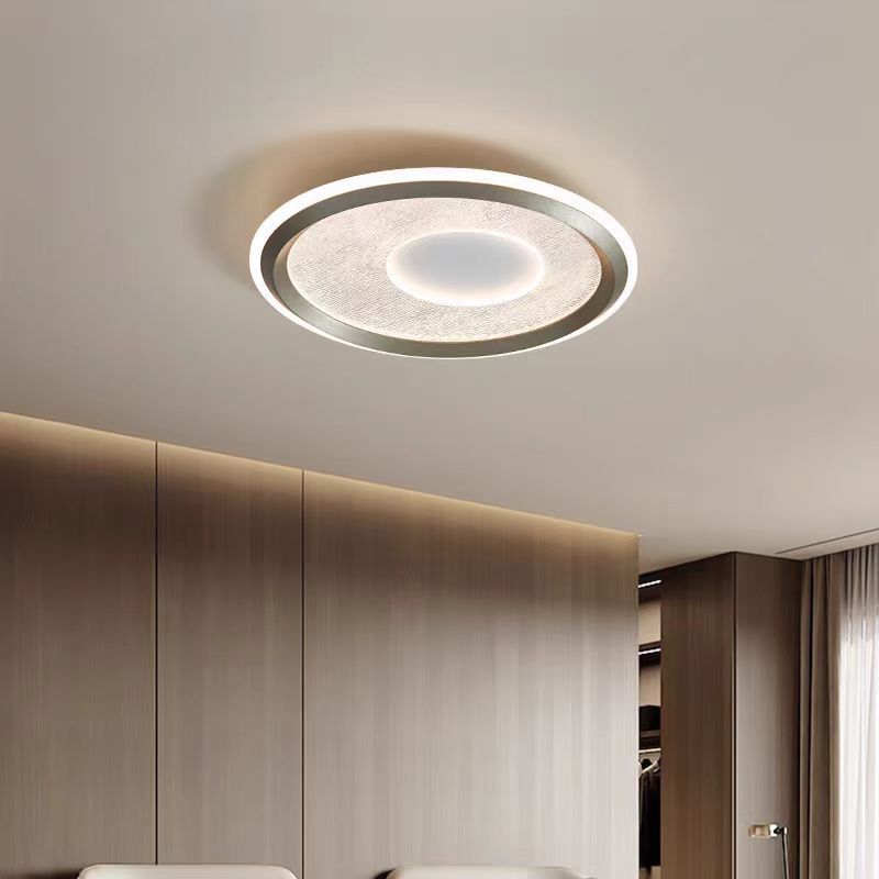 Minimalist Aluminum Flush Mount Light