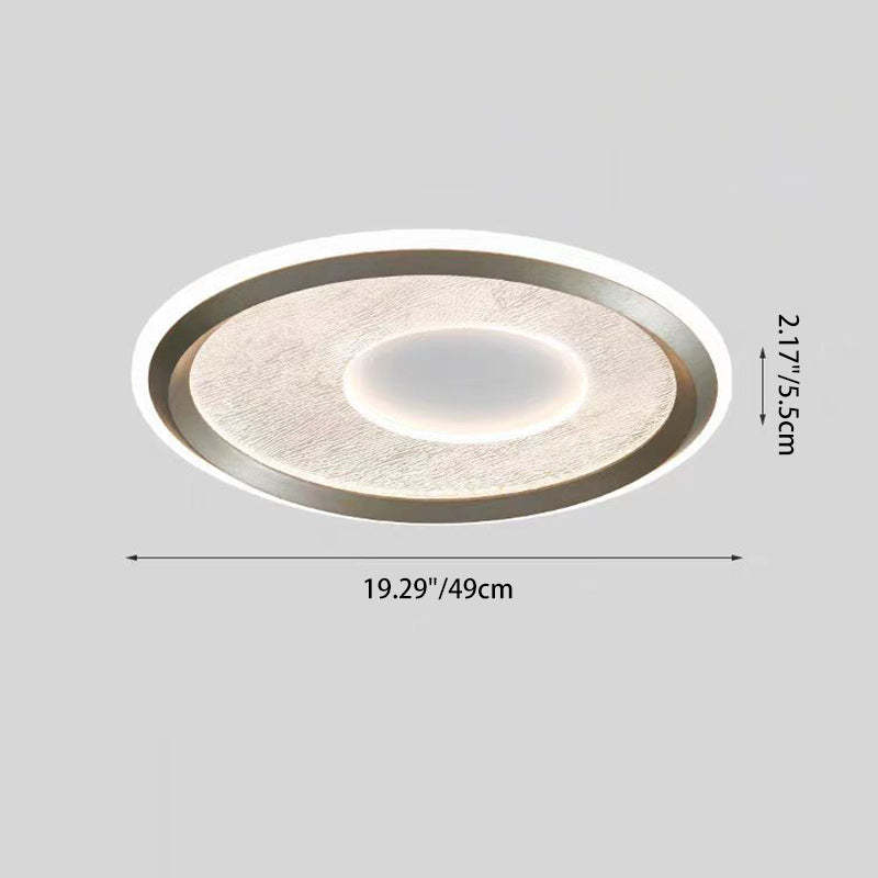 Minimalist Aluminum Flush Mount Light
