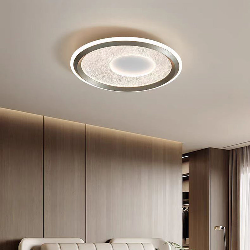 Minimalist Aluminum Flush Mount Light