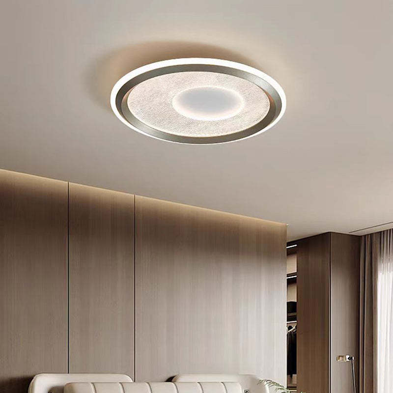 Minimalist Aluminum Flush Mount Light