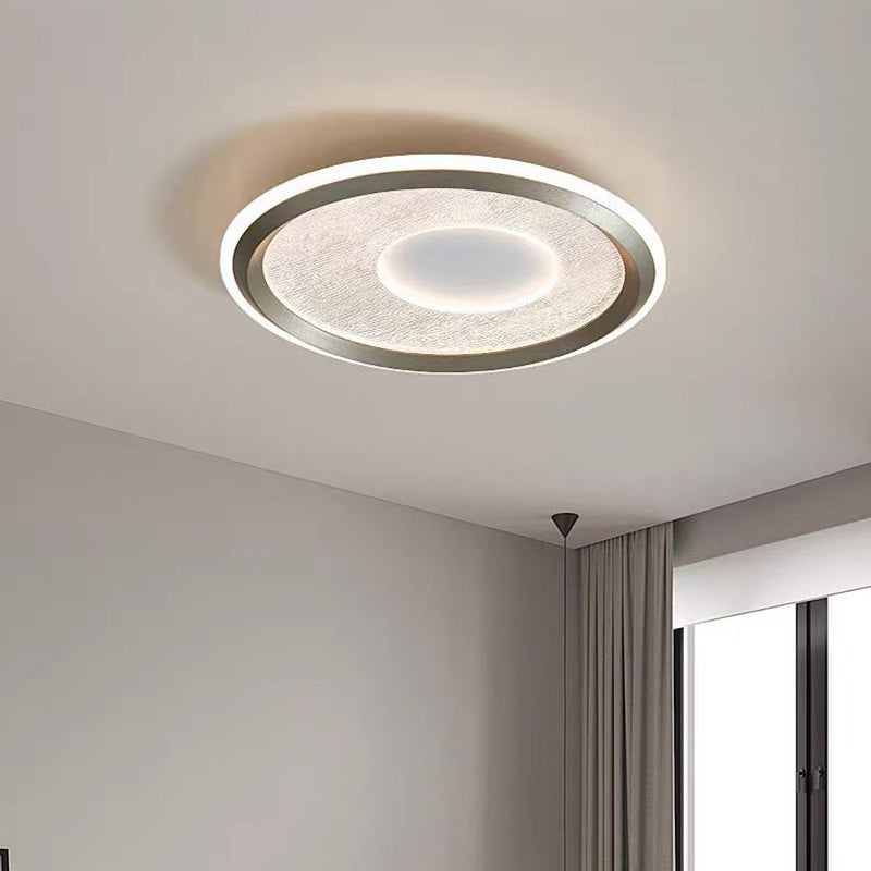 Minimalist Aluminum Flush Mount Light