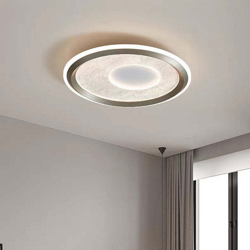 Minimalist Aluminum Flush Mount Light
