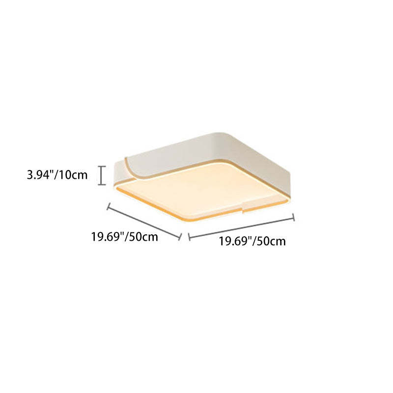 Nordic Iron Aluminum Flush Mount Light