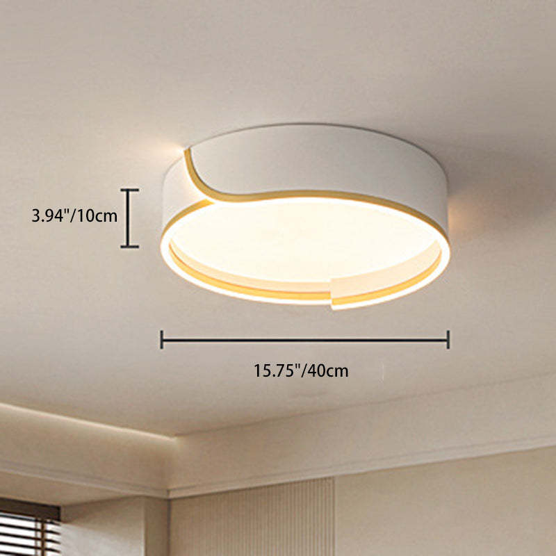 Nordic Iron Aluminum Flush Mount Light