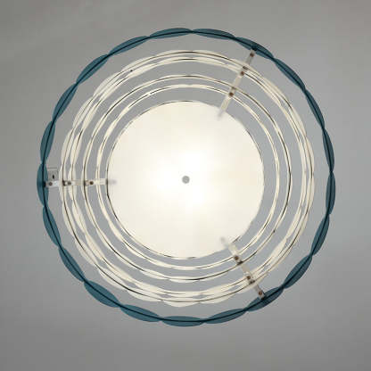 Contemporary Iron Oval Adjustable Rod Chandelier