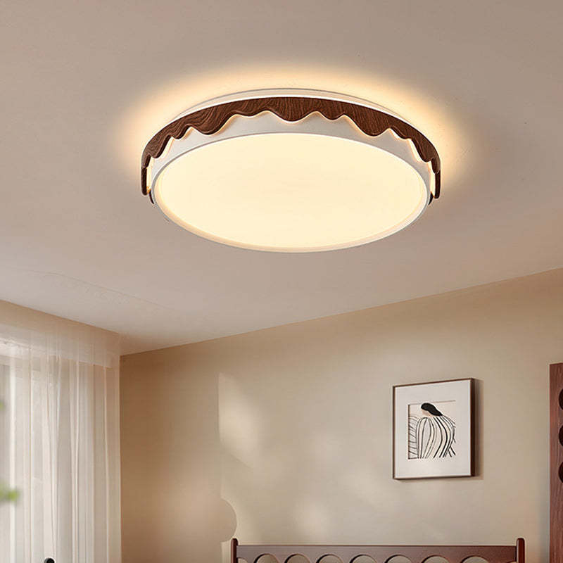 Vintage Iron Acrylic Geometric LED Flush Mount Light