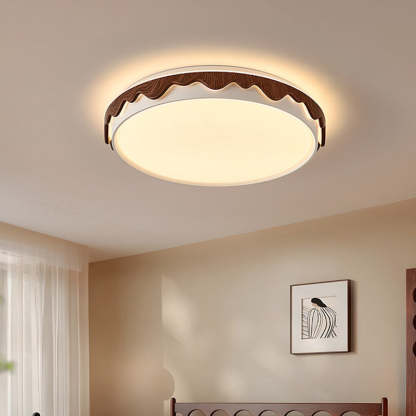 Vintage Iron Acrylic Geometric LED Flush Mount Light