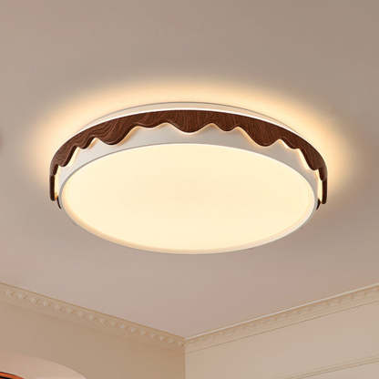 Vintage Iron Acrylic Geometric LED Flush Mount Light