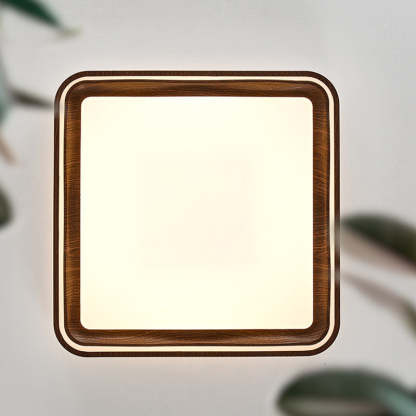 Vintage Iron Acrylic Geometric LED Flush Mount Light