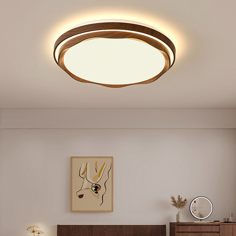 Vintage Iron Acrylic Geometric LED Flush Mount Light