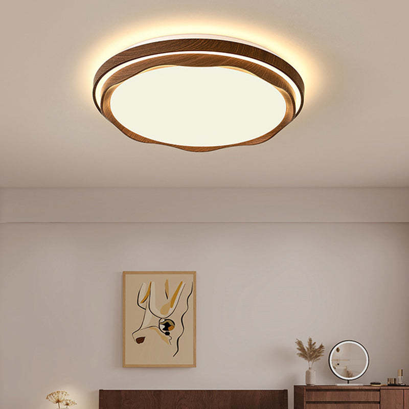 Vintage Iron Acrylic Geometric LED Flush Mount Light